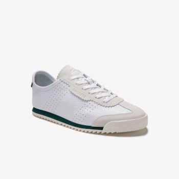 Lacoste Ascenta Leather and Suede Sneakers Dámské - Tenisky Bílé | CZ-OZpbvZ